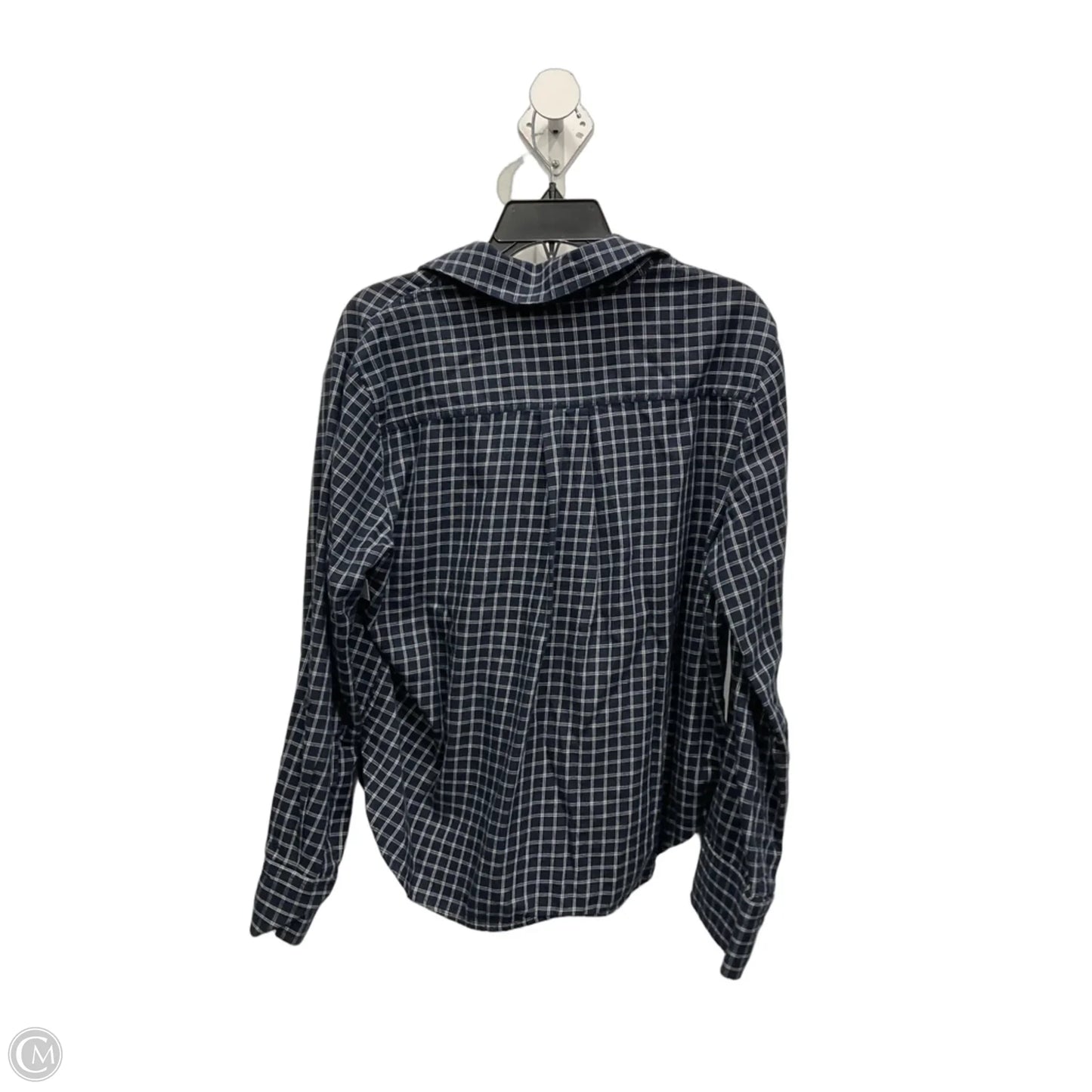 Blouse Long Sleeve By Madewell In Blue, Size: M