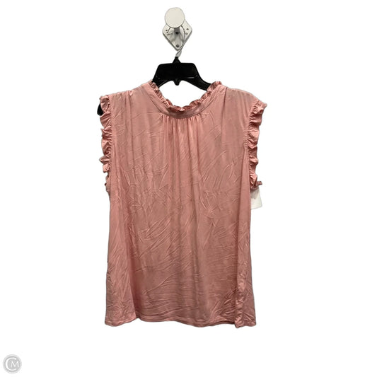 Top Sleeveless By Cable And Gauge In Pink, Size: Xl