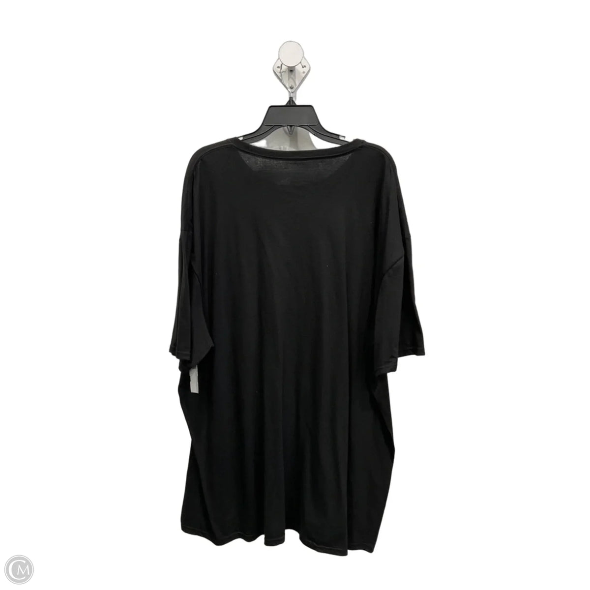 Top Short Sleeve By Clothes Mentor In Black, Size: 3x
