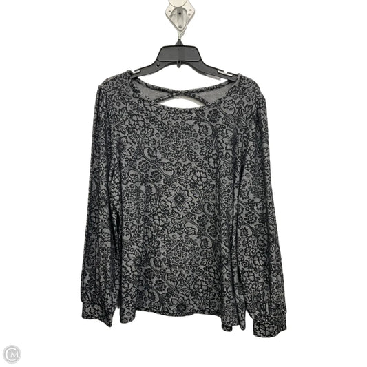 Top Long Sleeve By Loft In Grey, Size: Xl