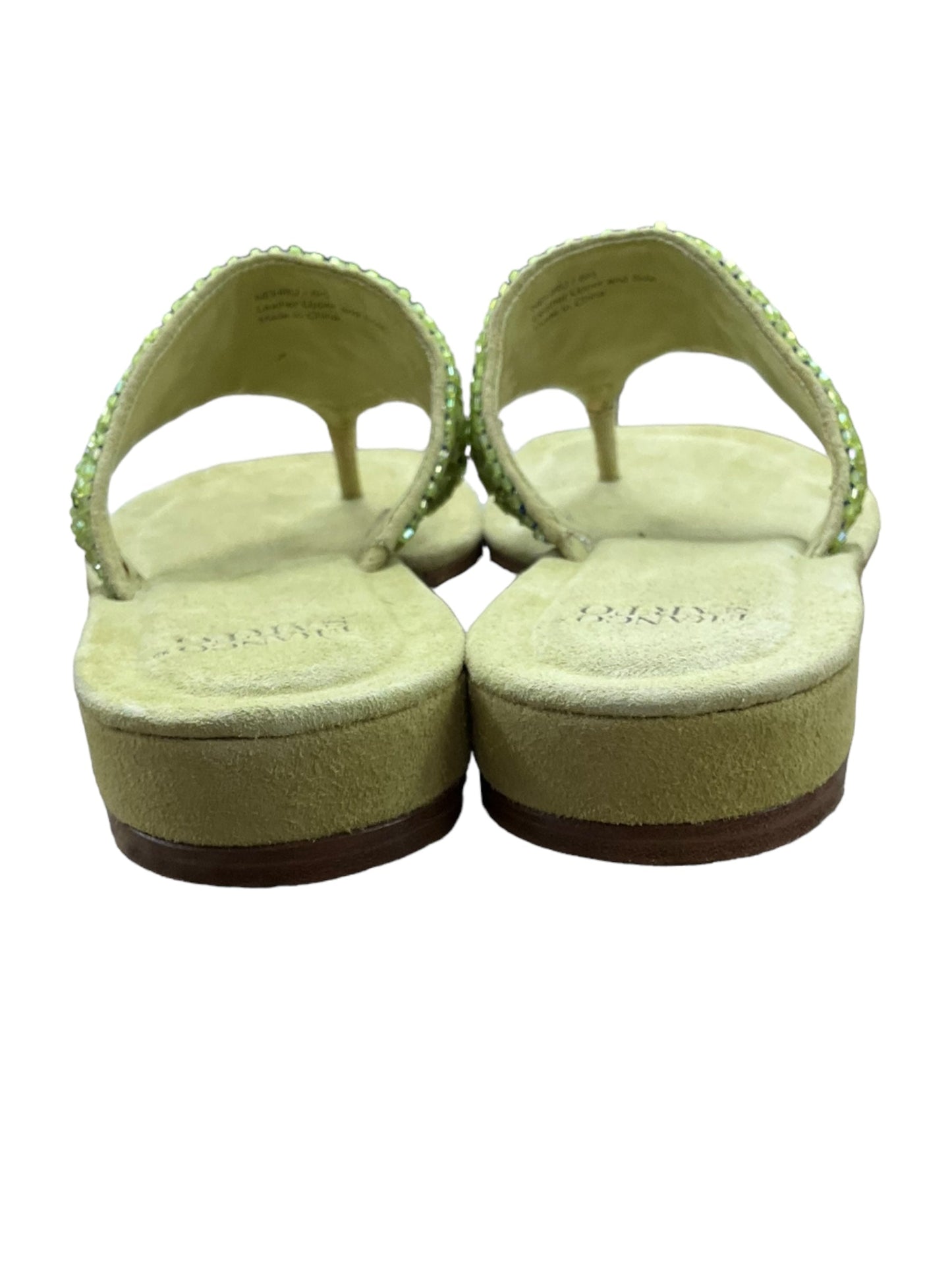 Green Sandals Flats Franco Sarto, Size 6.5