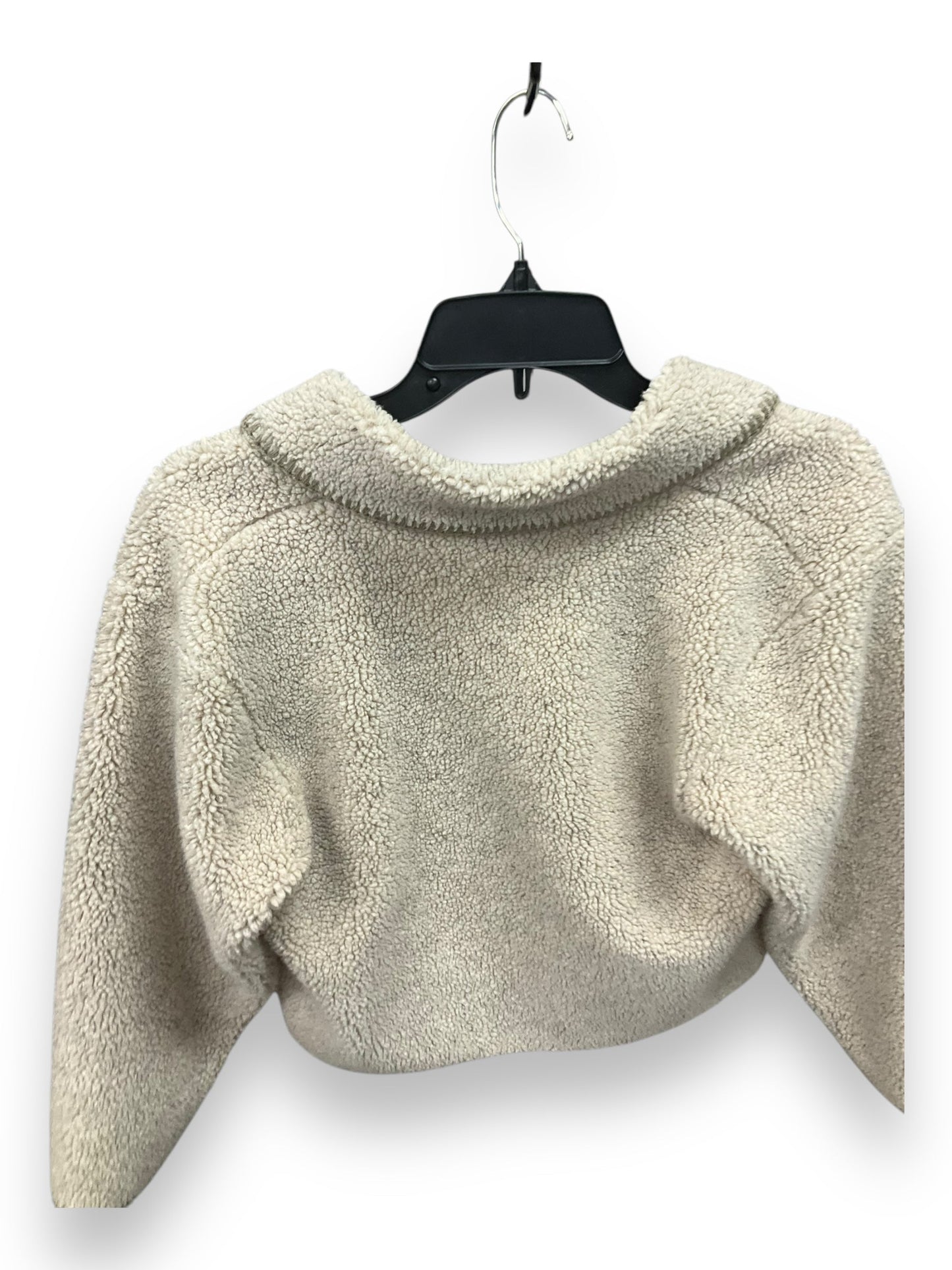Jacket Fleece By Clothes Mentor In Beige, Size: M