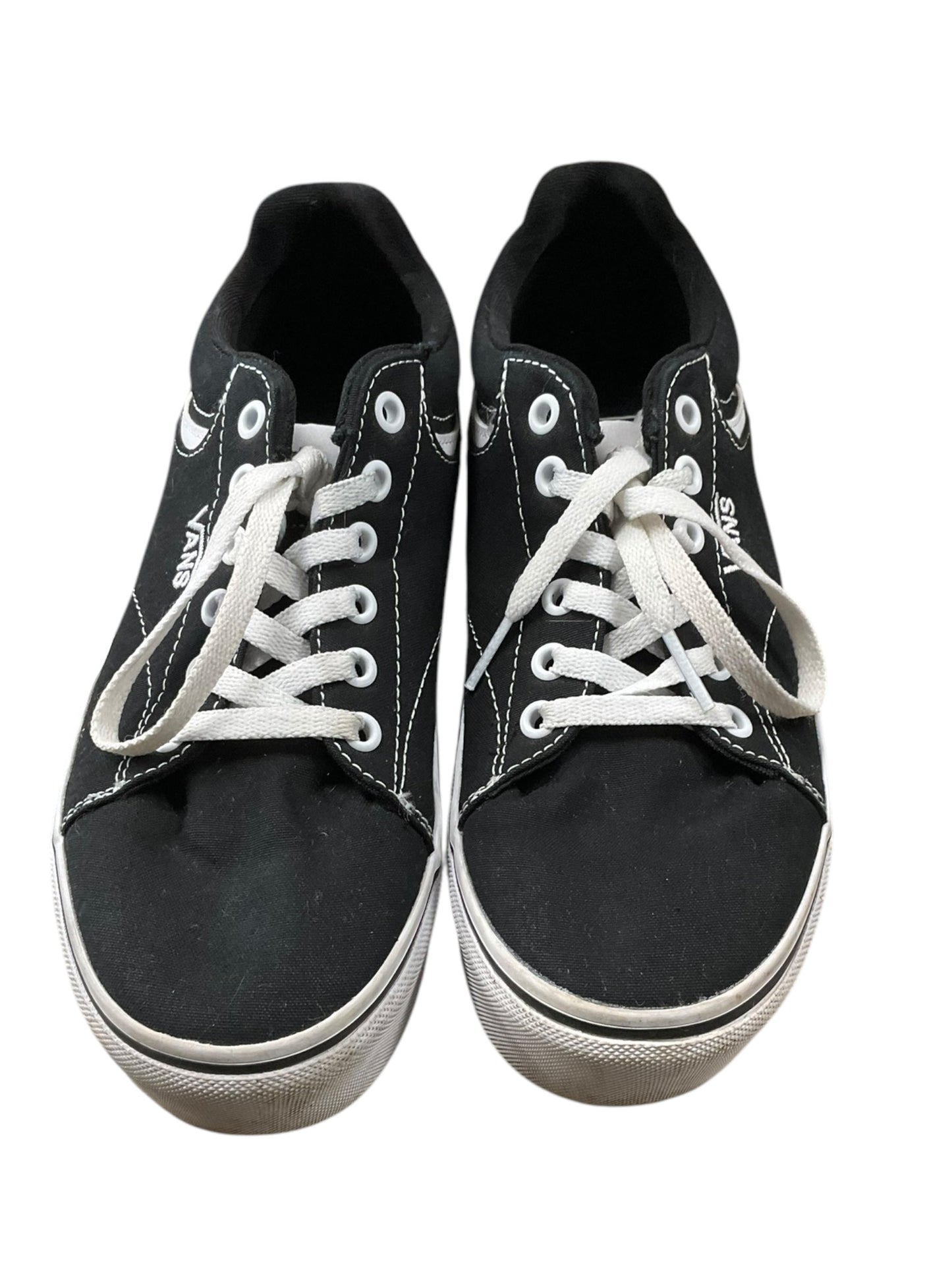 Shoes Sneakers By Vans In Black & White, Size: 8