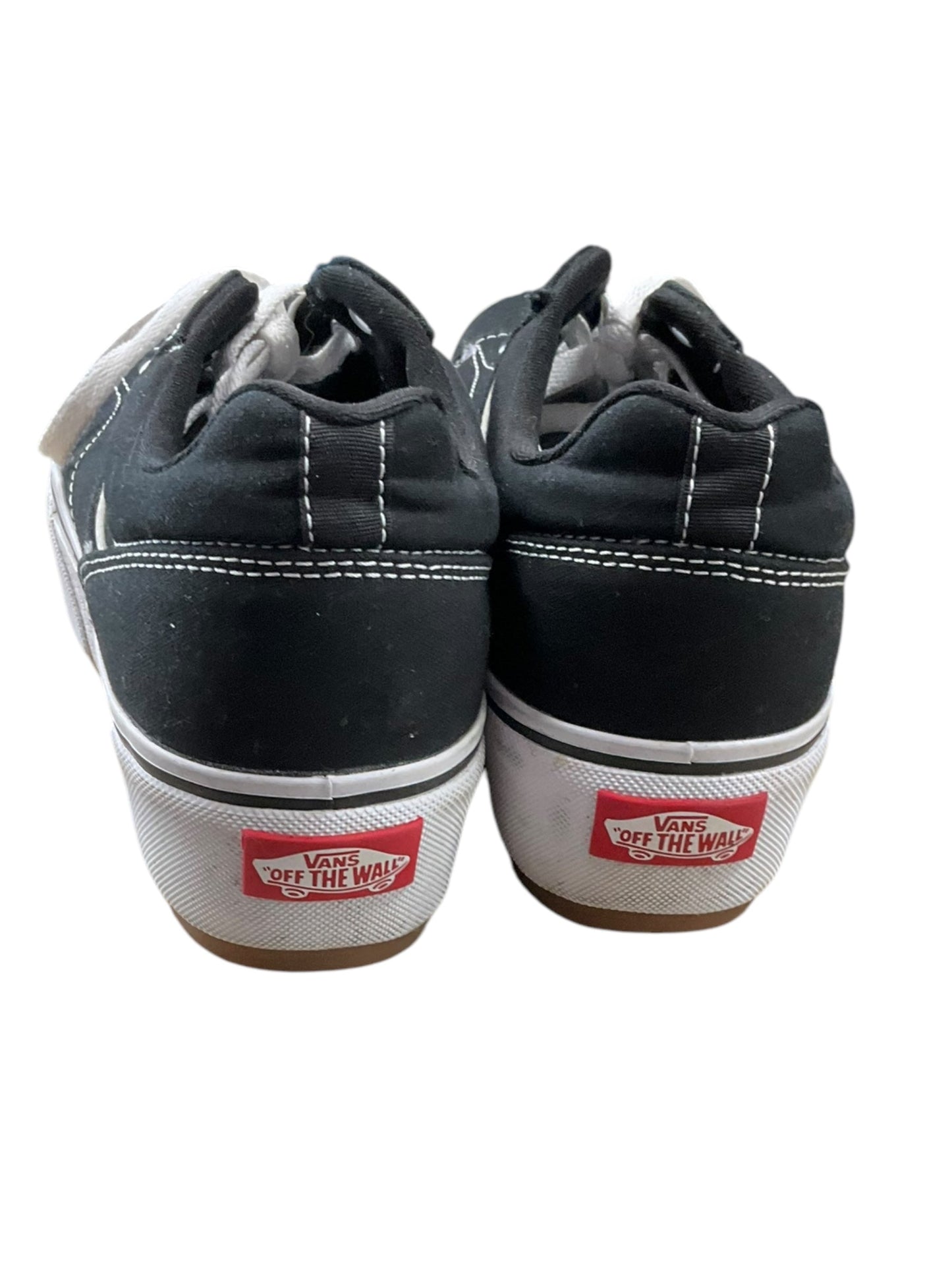 Shoes Sneakers By Vans In Black & White, Size: 8