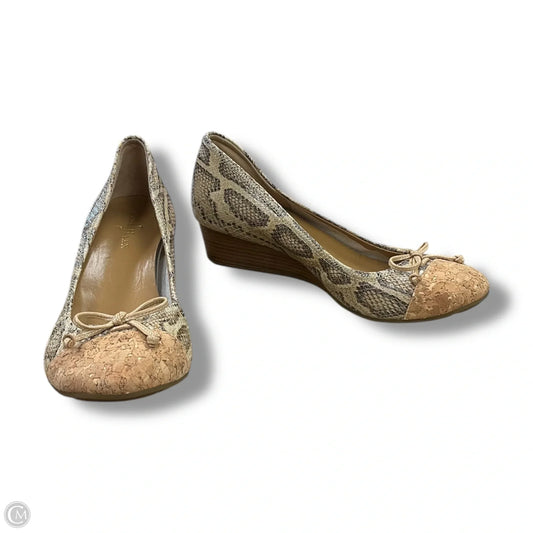 Shoes Heels Wedge By Cole-haan In Snakeskin Print, Size: 7.5