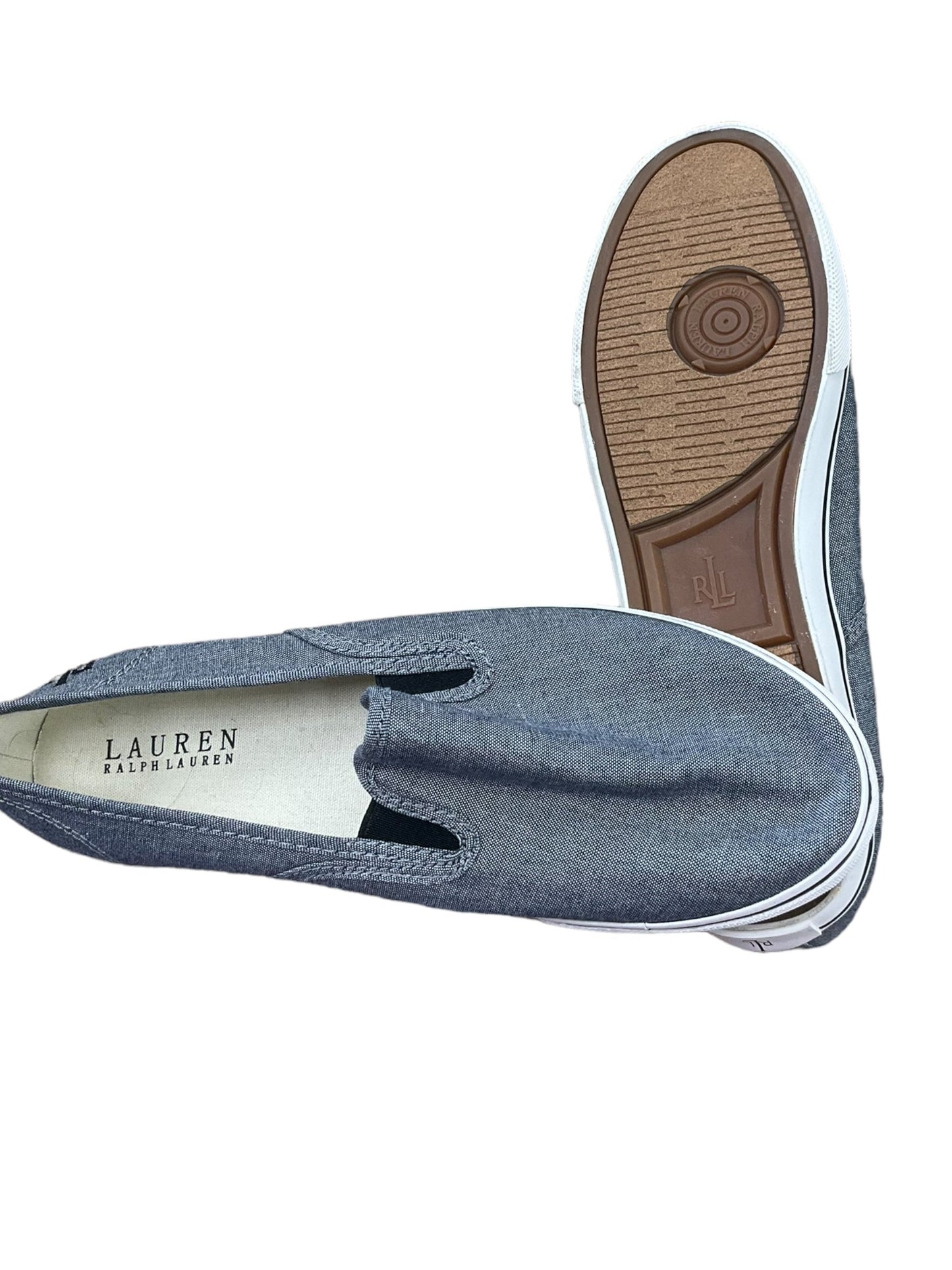 Blue Shoes Flats Lauren By Ralph Lauren, Size 9