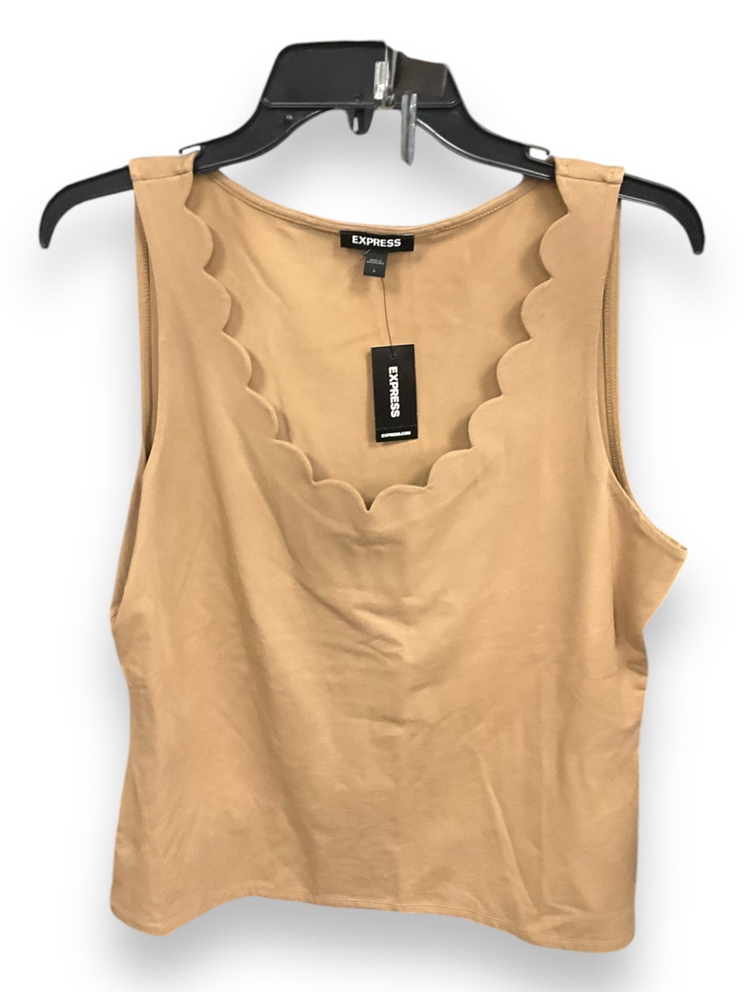 Tank Top By Express In Tan, Size: L