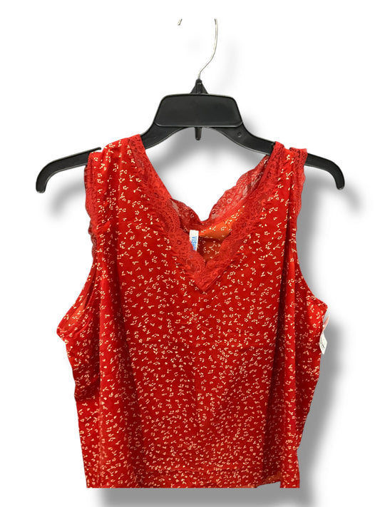 Top Sleeveless By Clothes Mentor In Red, Size: 2x