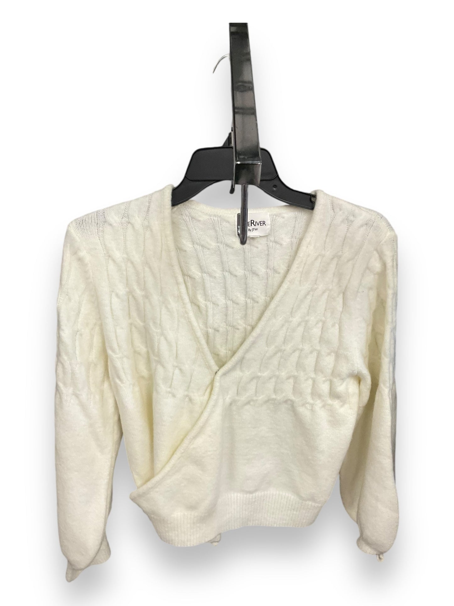 Sweater By Anthropologie In Cream, Size: L