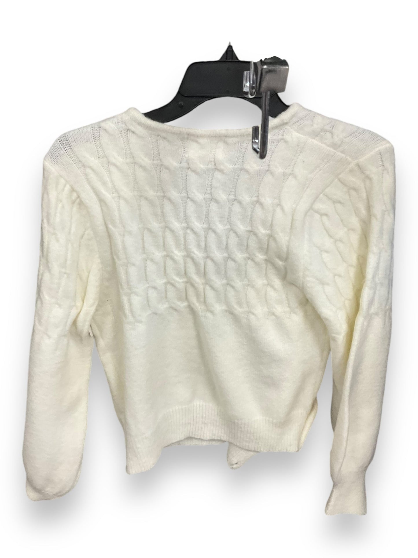 Sweater By Anthropologie In Cream, Size: L