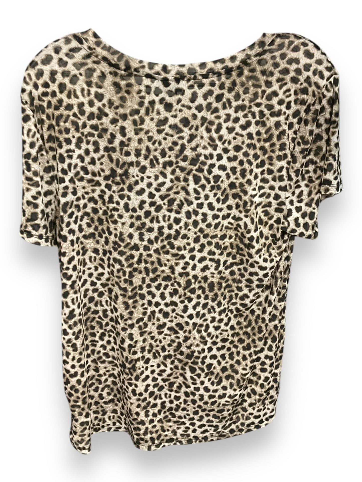 Top Short Sleeve By Torrid In Leopard Print, Size: 2x