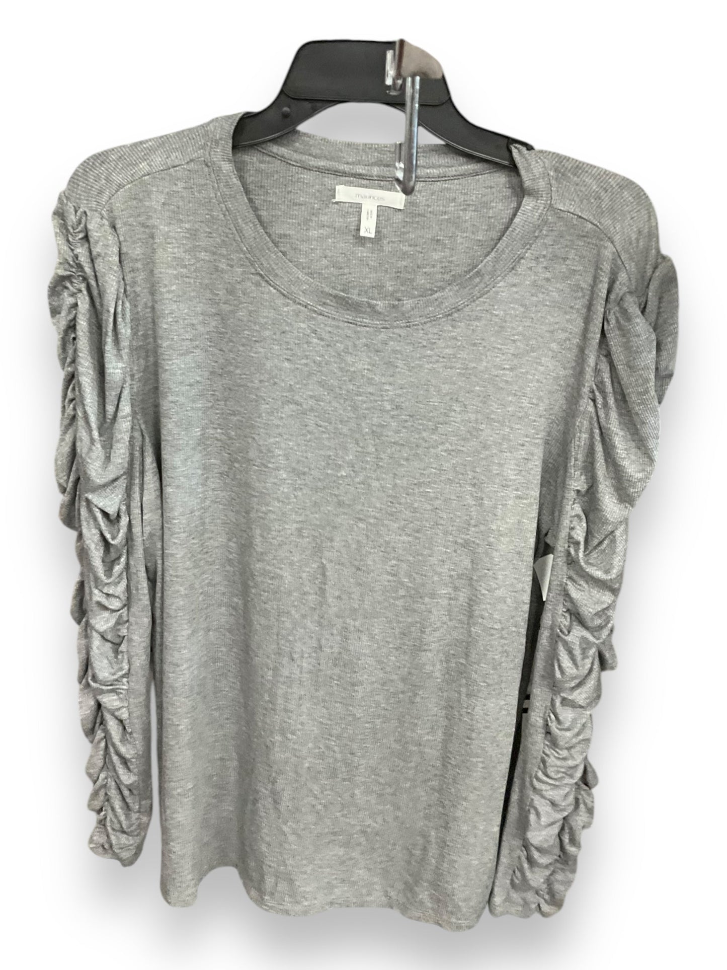 Top Long Sleeve By Maurices In Grey, Size: Xl