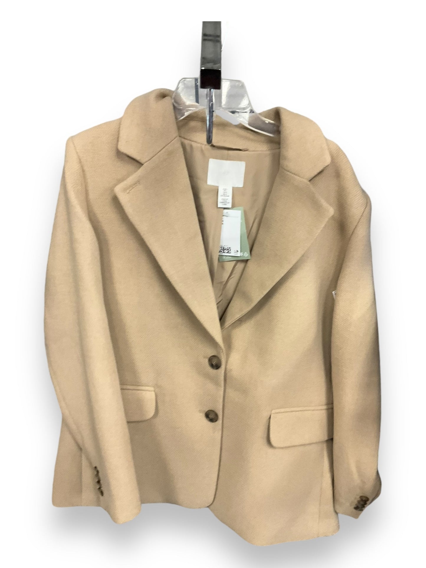 Coat Peacoat By H&m In Beige, Size: L