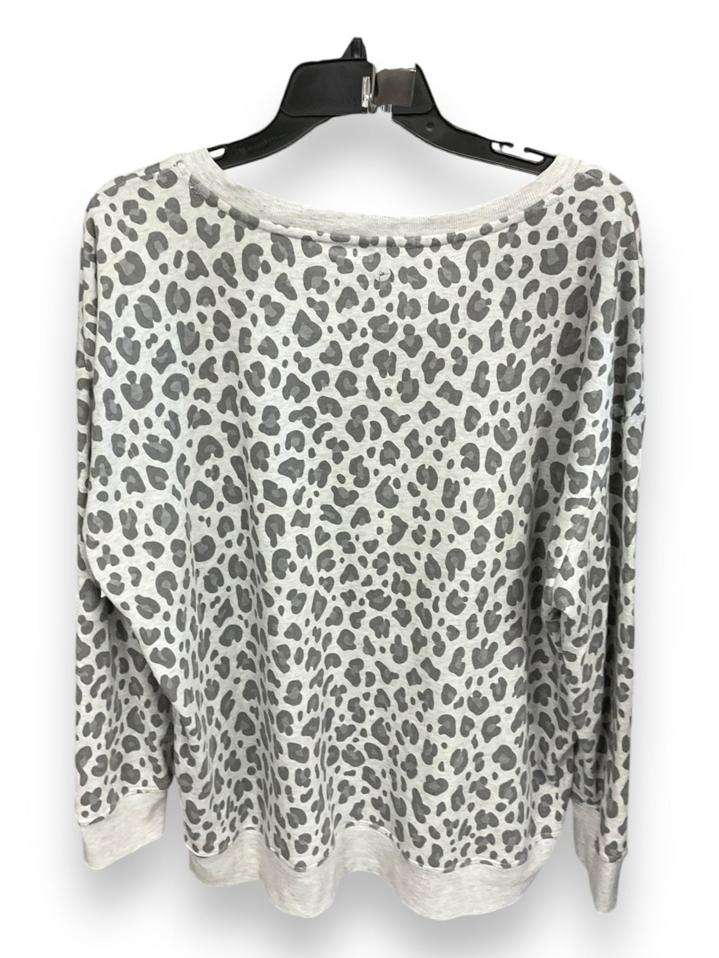 Top Long Sleeve By 90 Degrees By Reflex In Leopard Print, Size: 1x