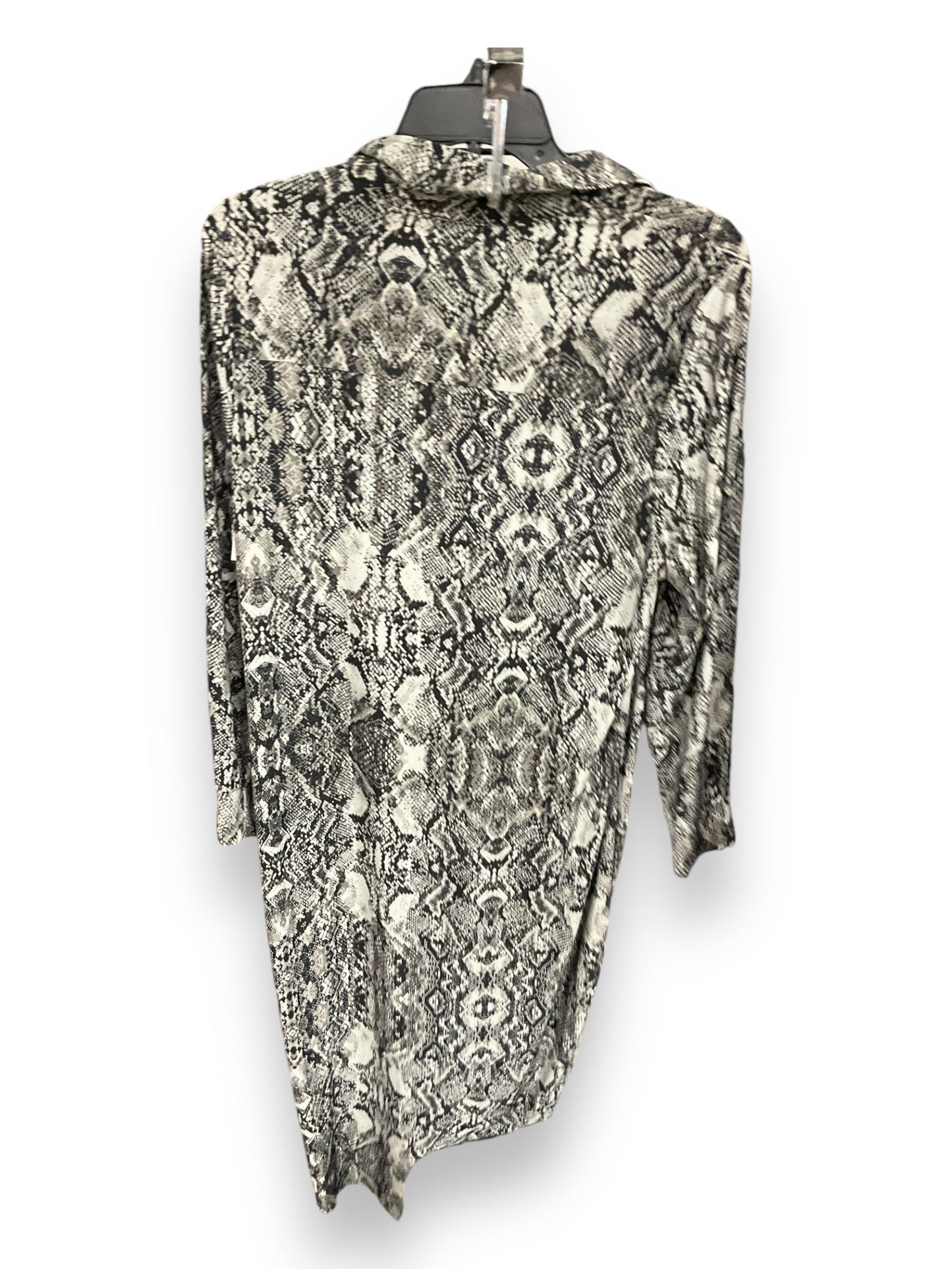 Dress Casual Midi By Inc In Snakeskin Print, Size: L