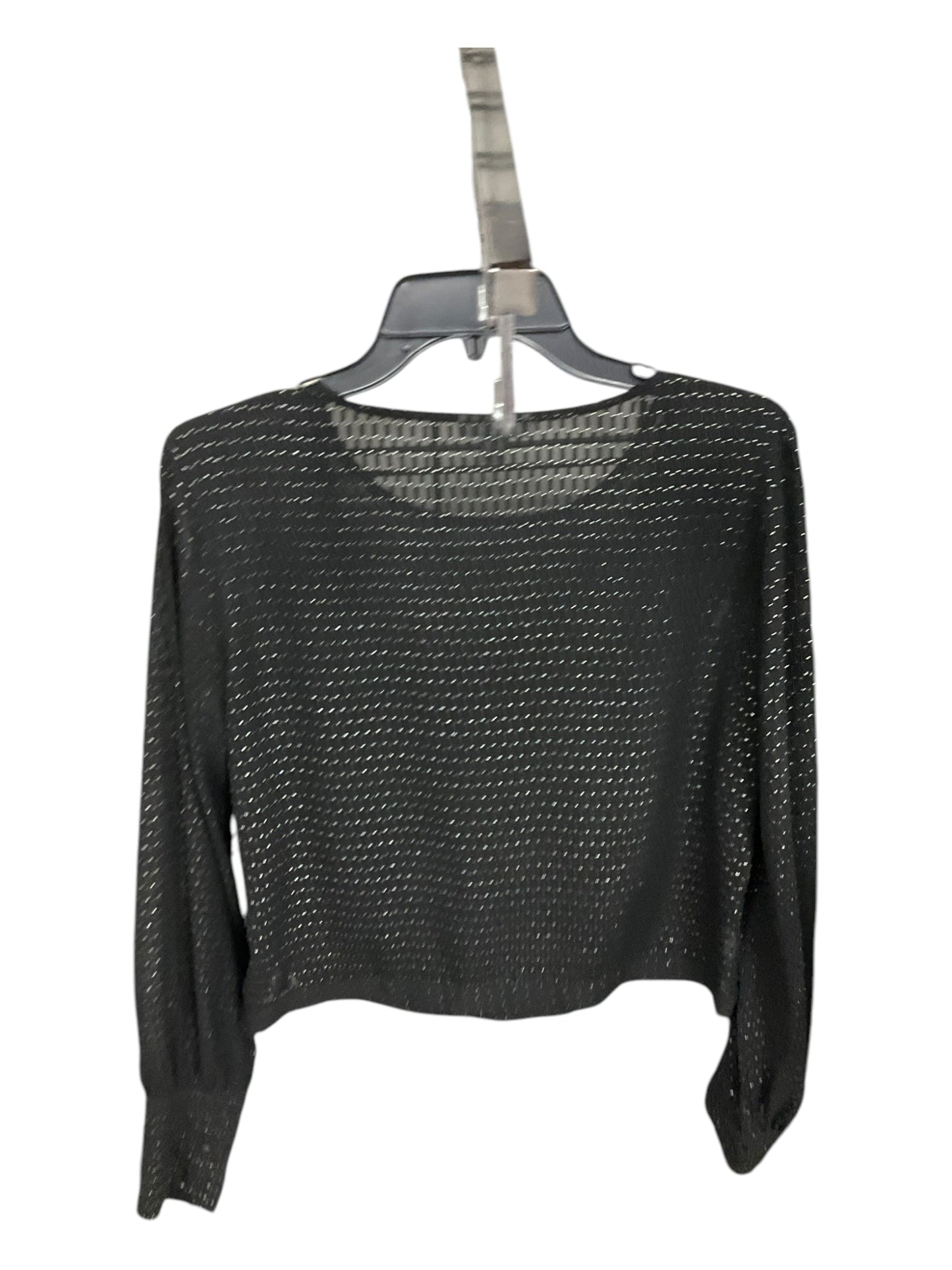 Top Long Sleeve By Bar Iii In Black, Size: L