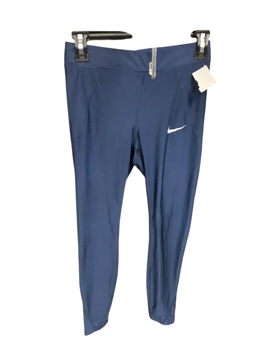 Athletic Leggings By Nike In Blue, Size: S