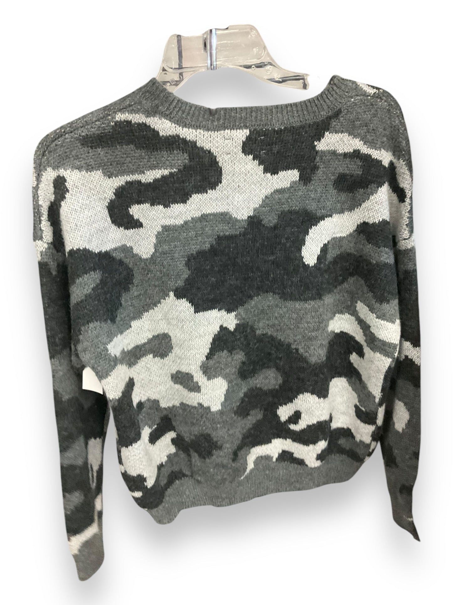 Sweater By Lucky Brand In Camouflage Print, Size: M