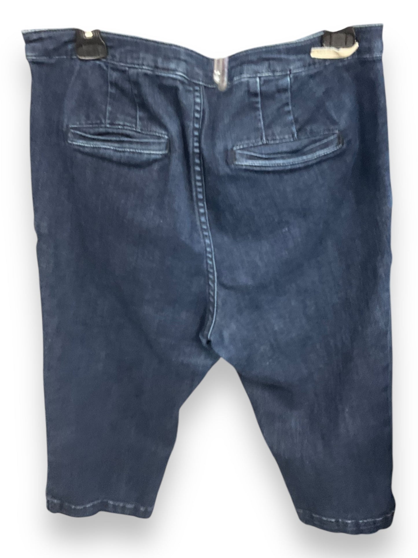 Pants Cropped By Pilcro In Blue Denim, Size: 14