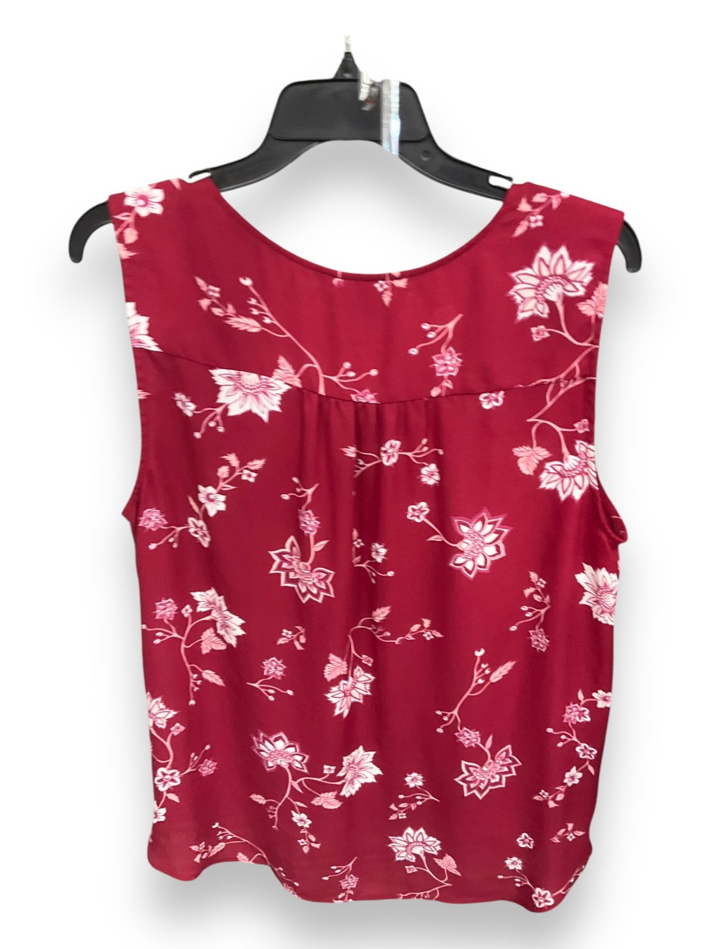 Top Sleeveless By Soho Design Group In Red, Size: L