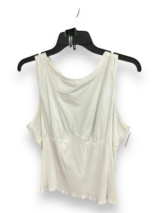 Top Sleeveless By Express In White, Size: Xl