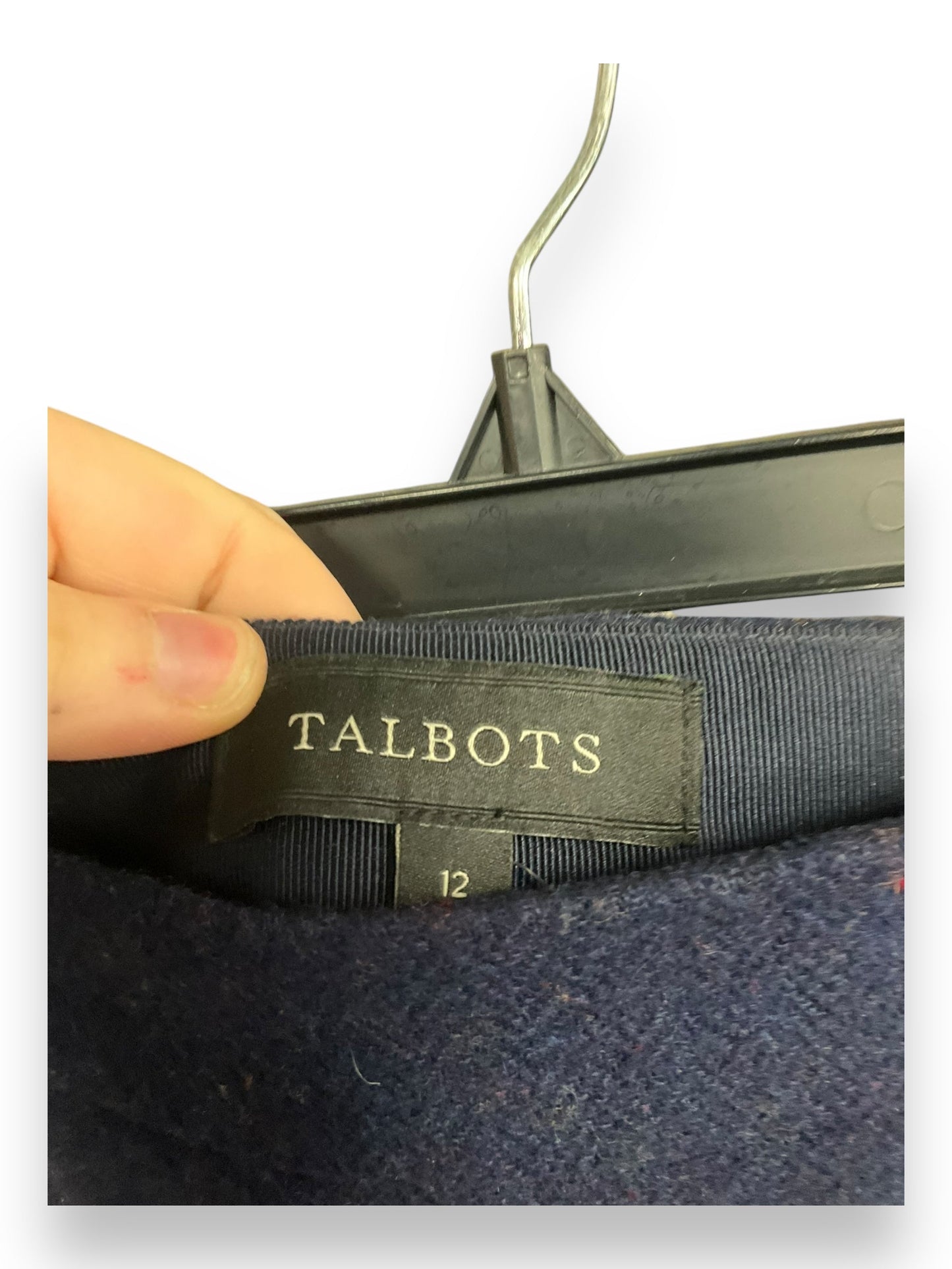 Skirt Mini & Short By Talbots In Navy, Size: 12