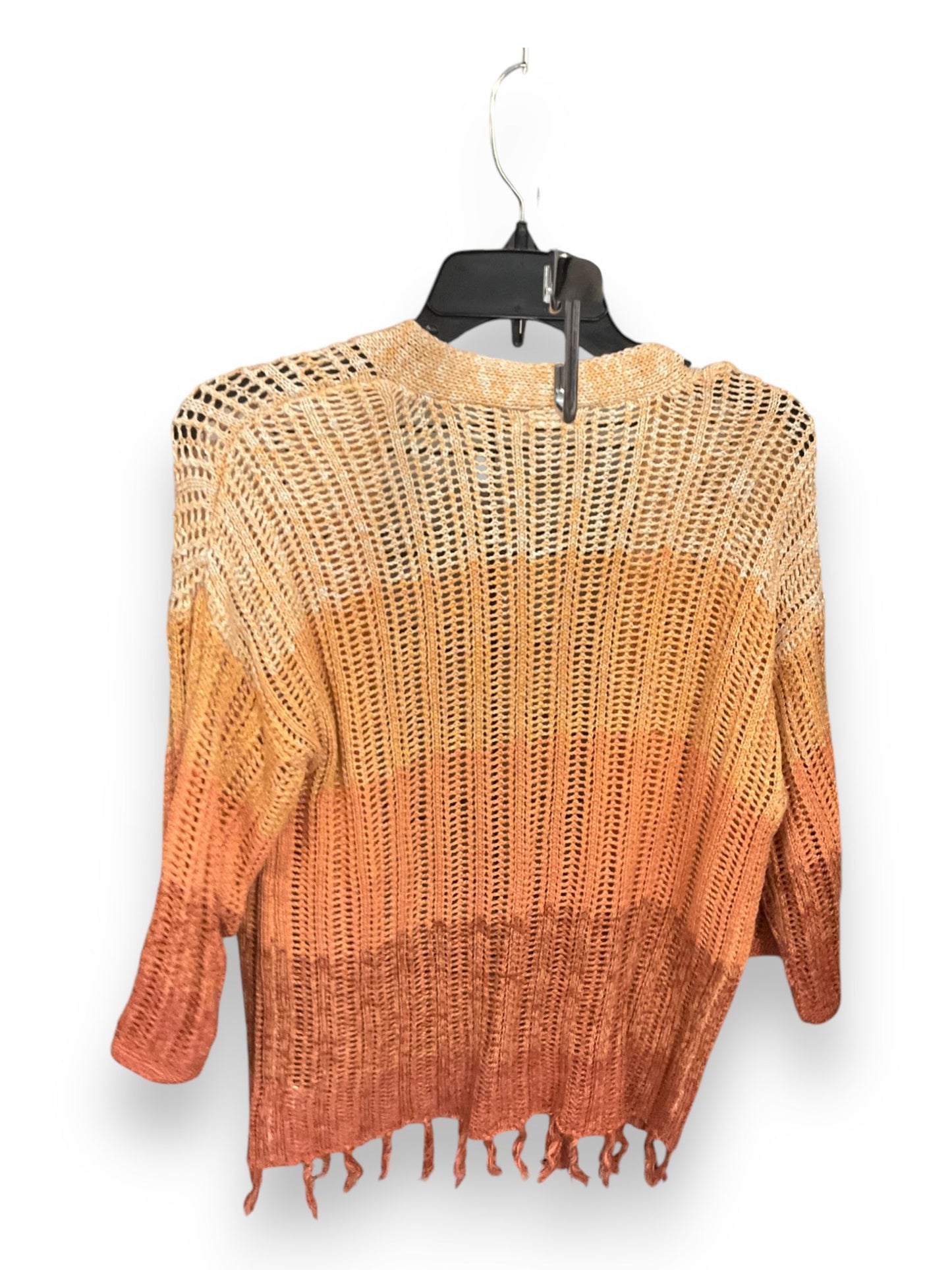 Sweater Cardigan By Maurices In Orange, Size: S