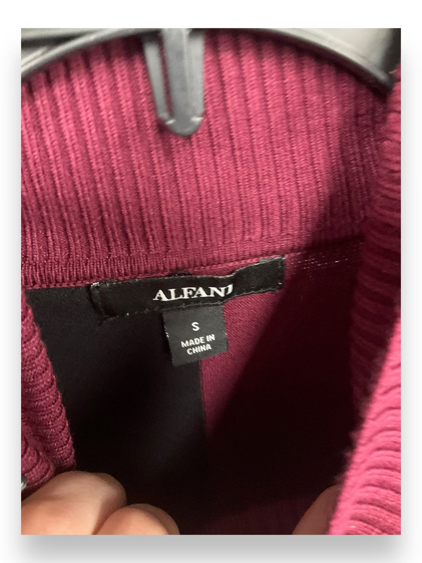 Sweater By Alfani In Black & Purple, Size: S