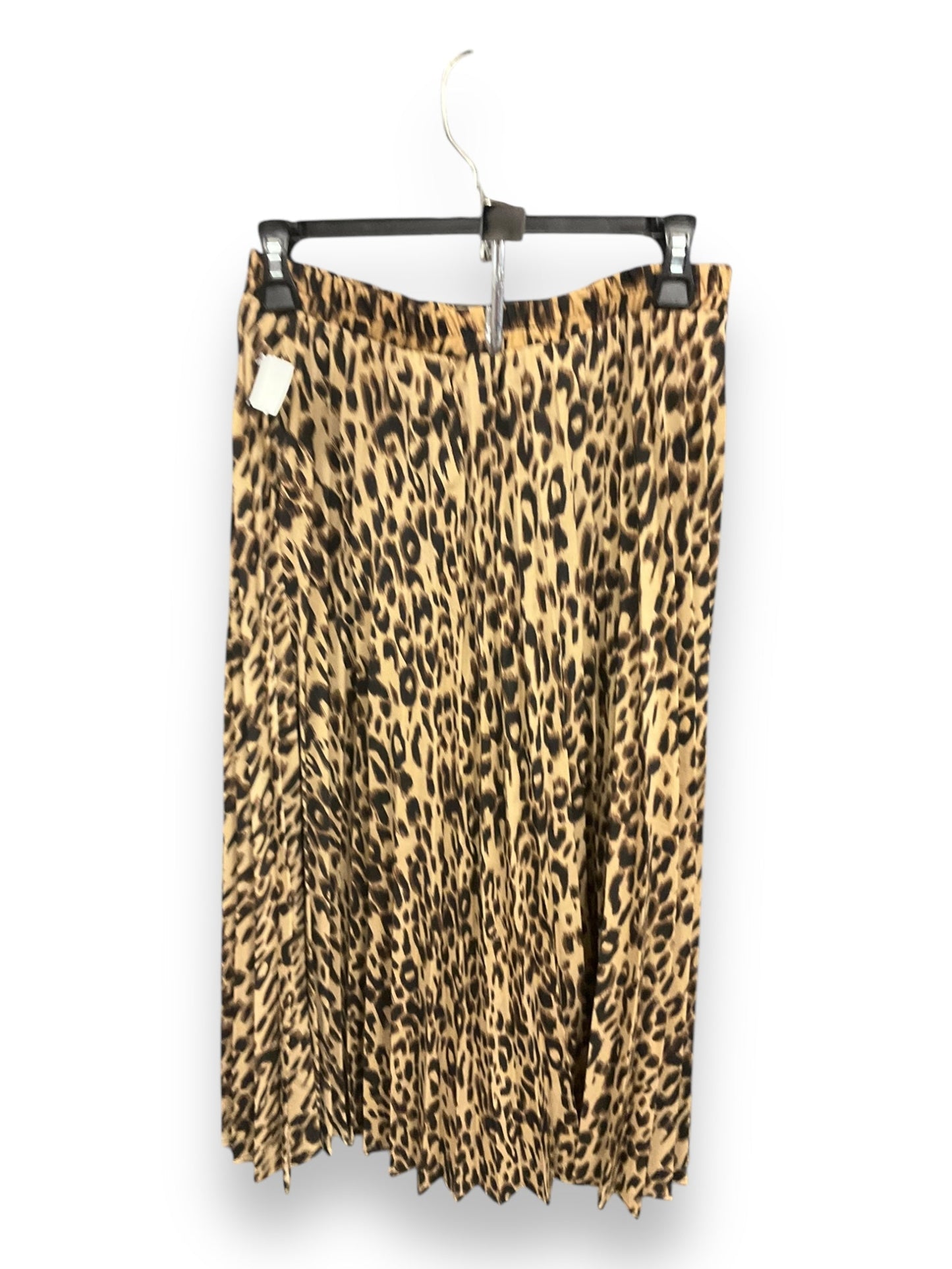 Skirt Midi By Clothes Mentor In Leopard Print, Size: L