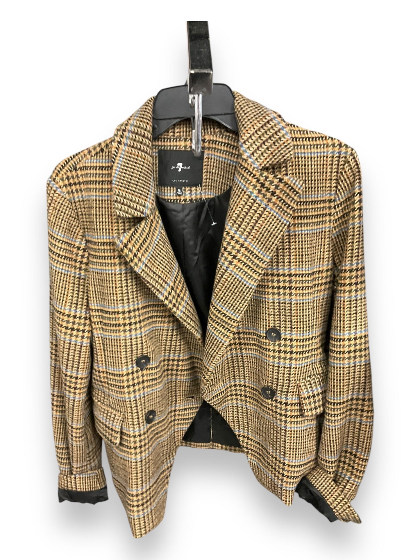 Blazer By 7 For All Mankind In Plaid Pattern, Size: M