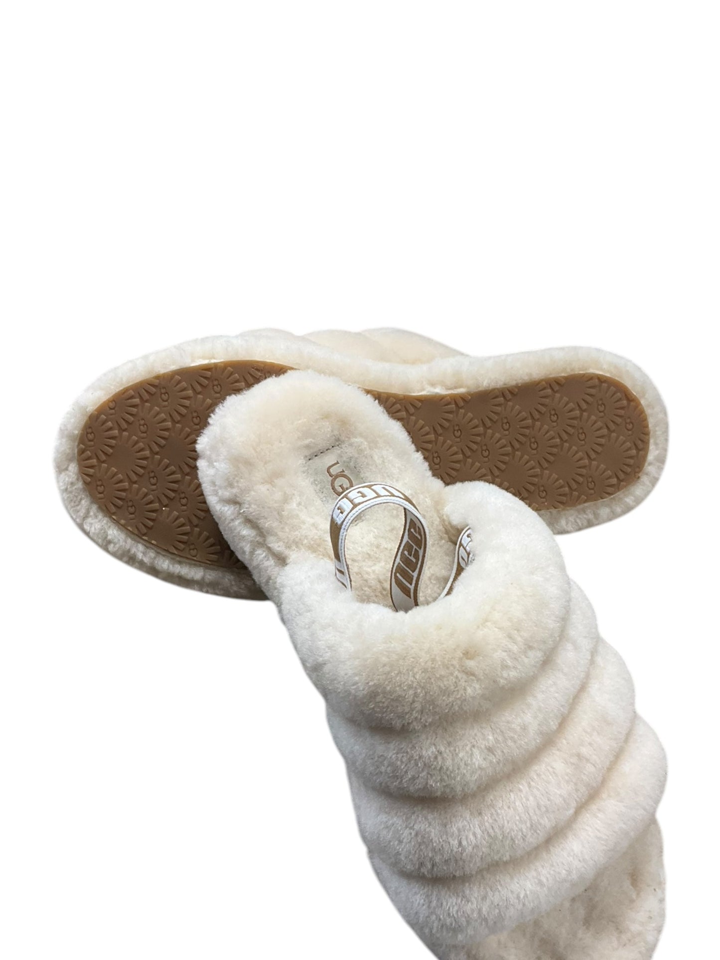 Sandals Designer By Ugg In Beige, Size: 6