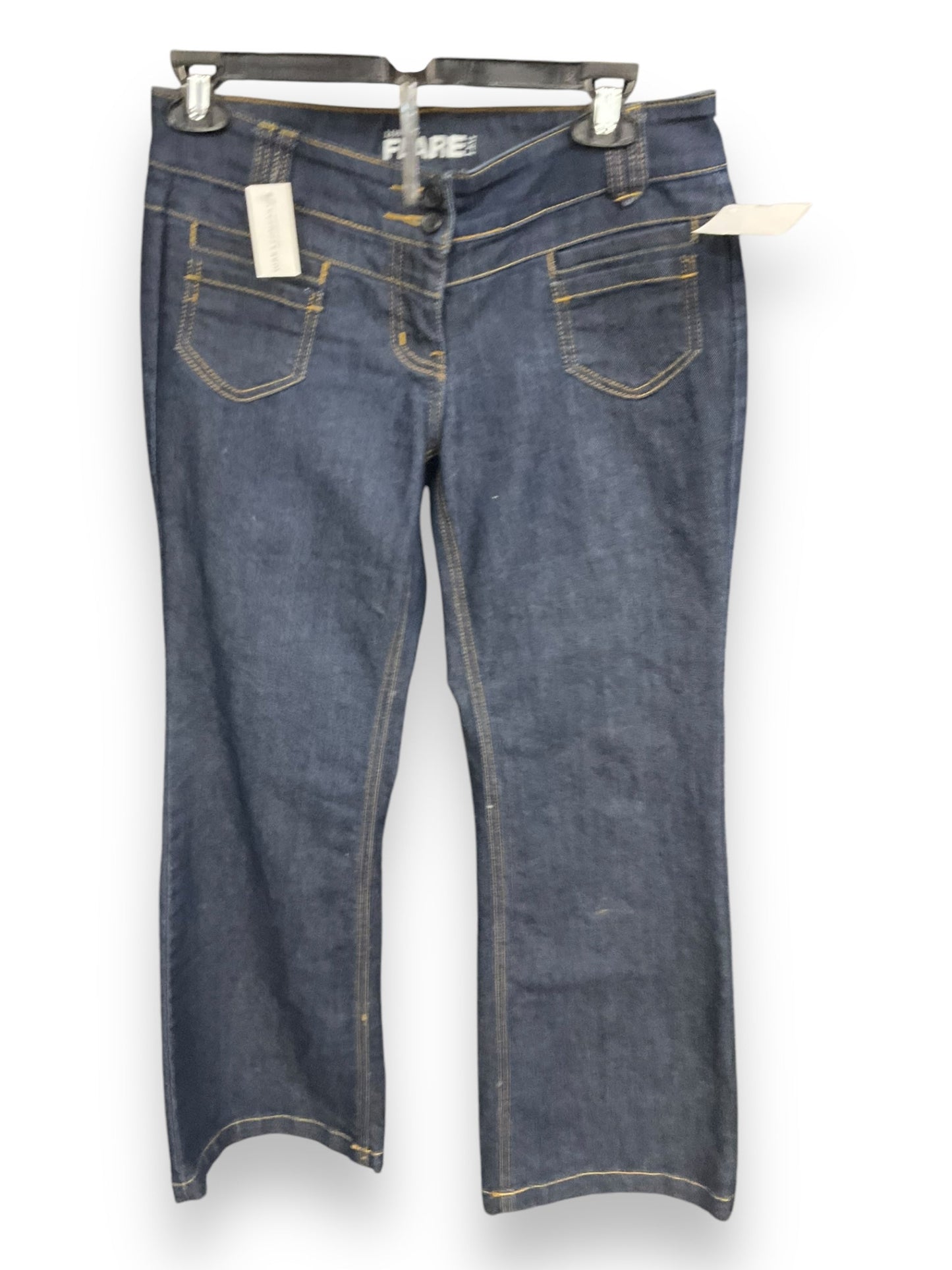 Jeans Flared By New York And Co In Blue Denim, Size: 4