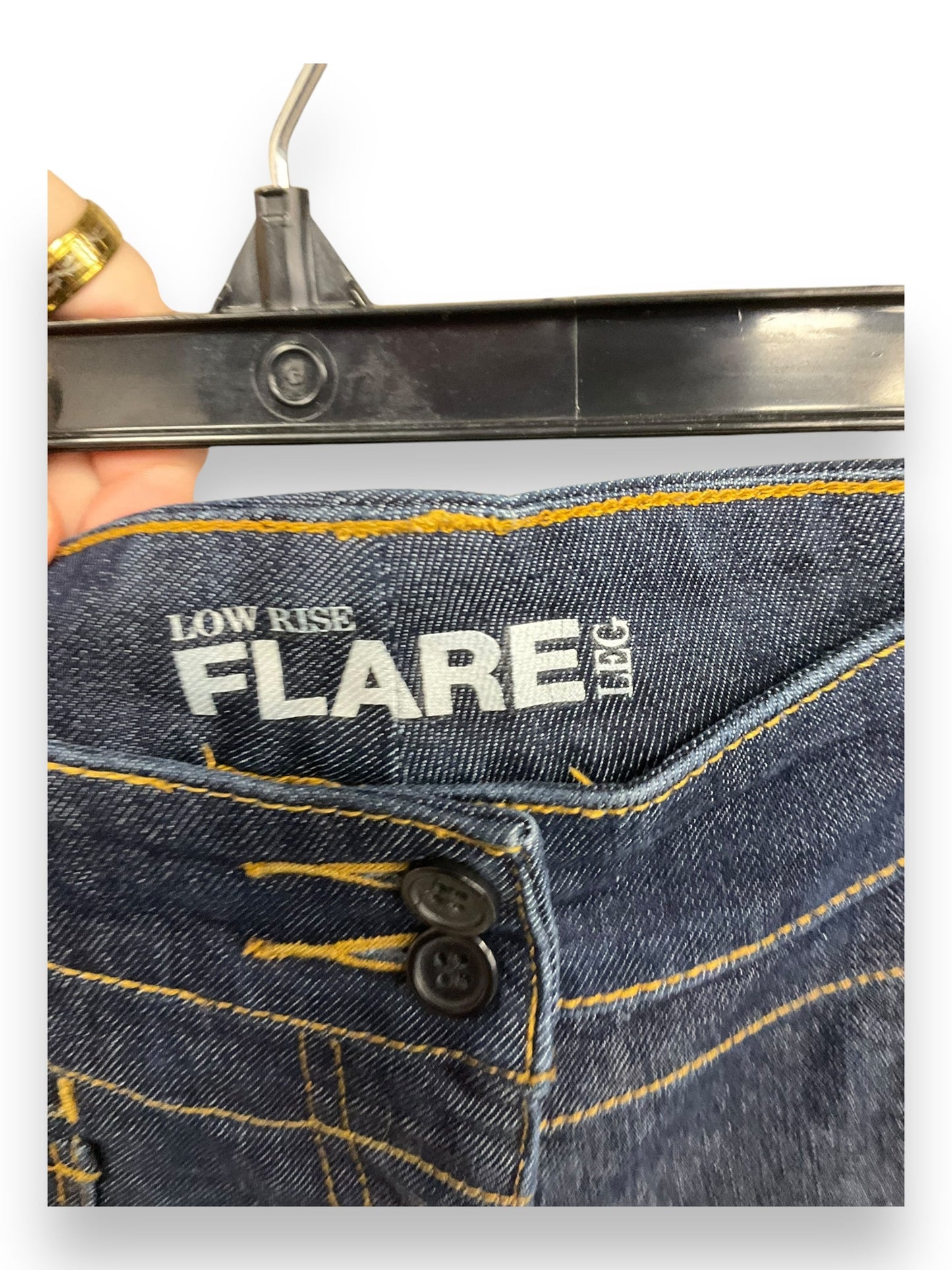 Jeans Flared By New York And Co In Blue Denim, Size: 4