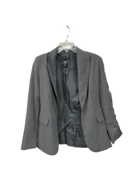 Blazer By New York Jean Company In Grey, Size: Xs