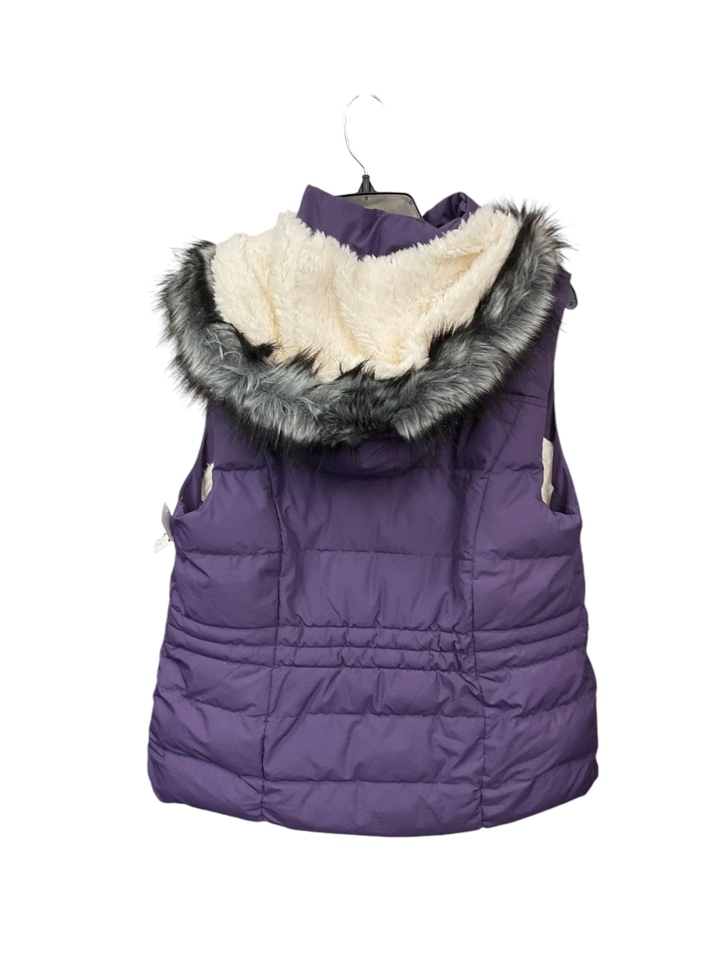 Vest Puffer & Quilted By Green Tea In Purple, Size: M