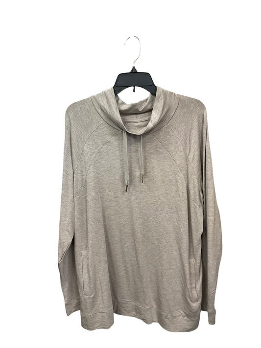 Athletic Top Long Sleeve Crewneck By Koolaburra By Ugg In Tan, Size: L