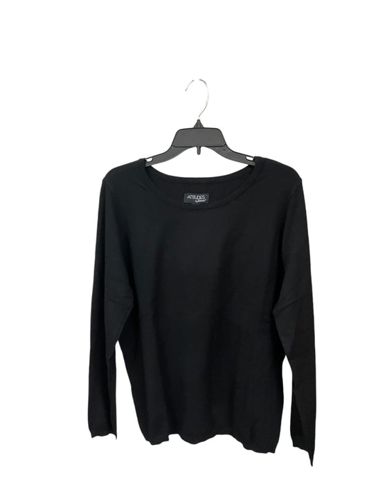 Sweater By Clothes Mentor In Black, Size: L