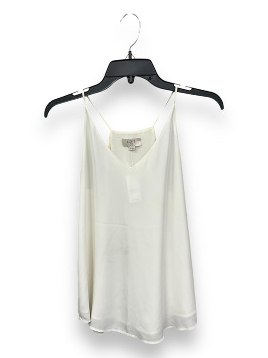 Top Sleeveless Basic By Loft In White, Size: Xsp