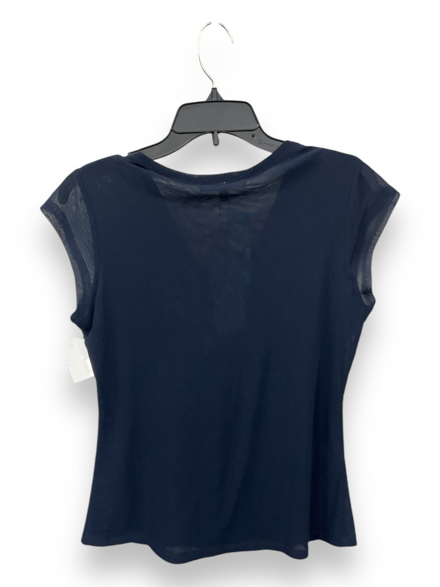 Blouse Short Sleeve By Daniel Rainn In Navy, Size: Sp