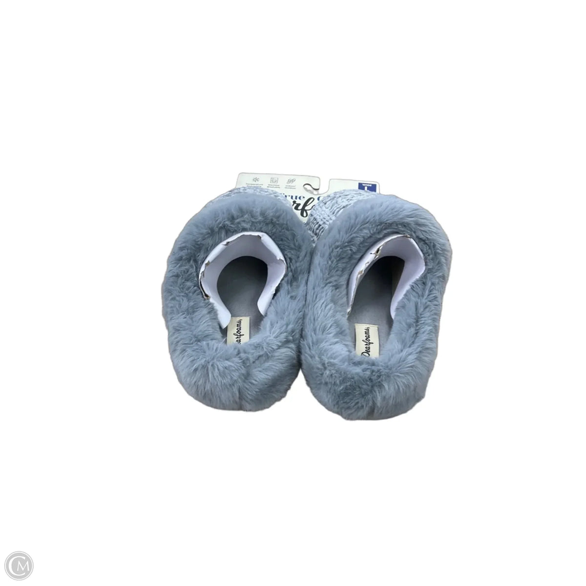 Slippers By Clothes Mentor In Grey