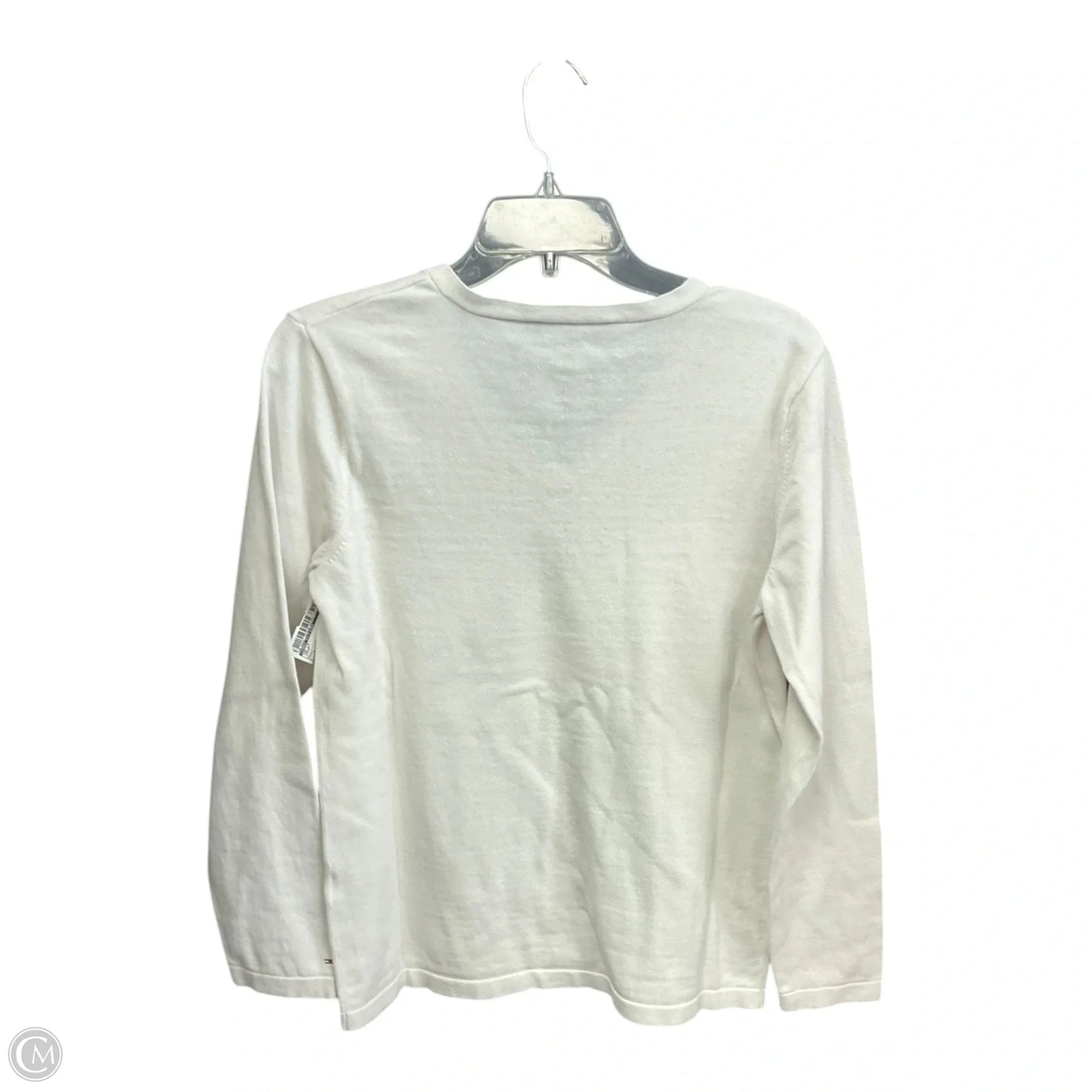 Top Long Sleeve By Tommy Hilfiger In Cream, Size: L