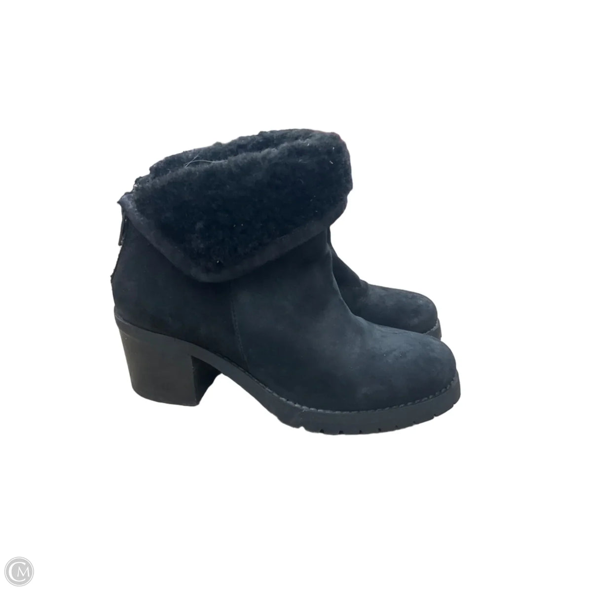 Boots Ankle Heels By Steve Madden In Black, Size: 6.5