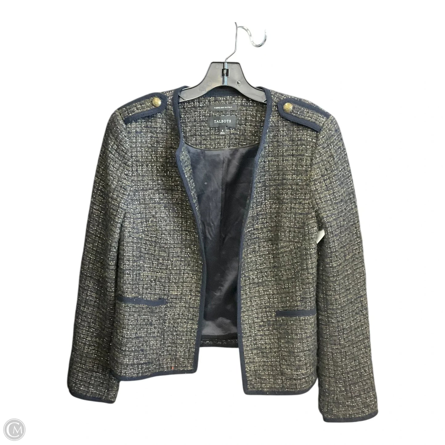 Blazer By Talbots In Blue & Green, Size: 8