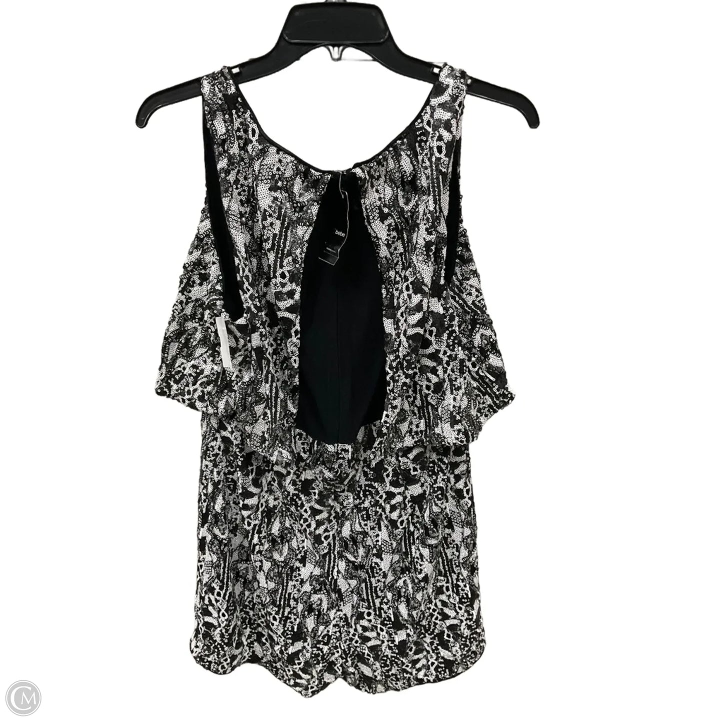 Romper By Bebe In Black & White, Size: L