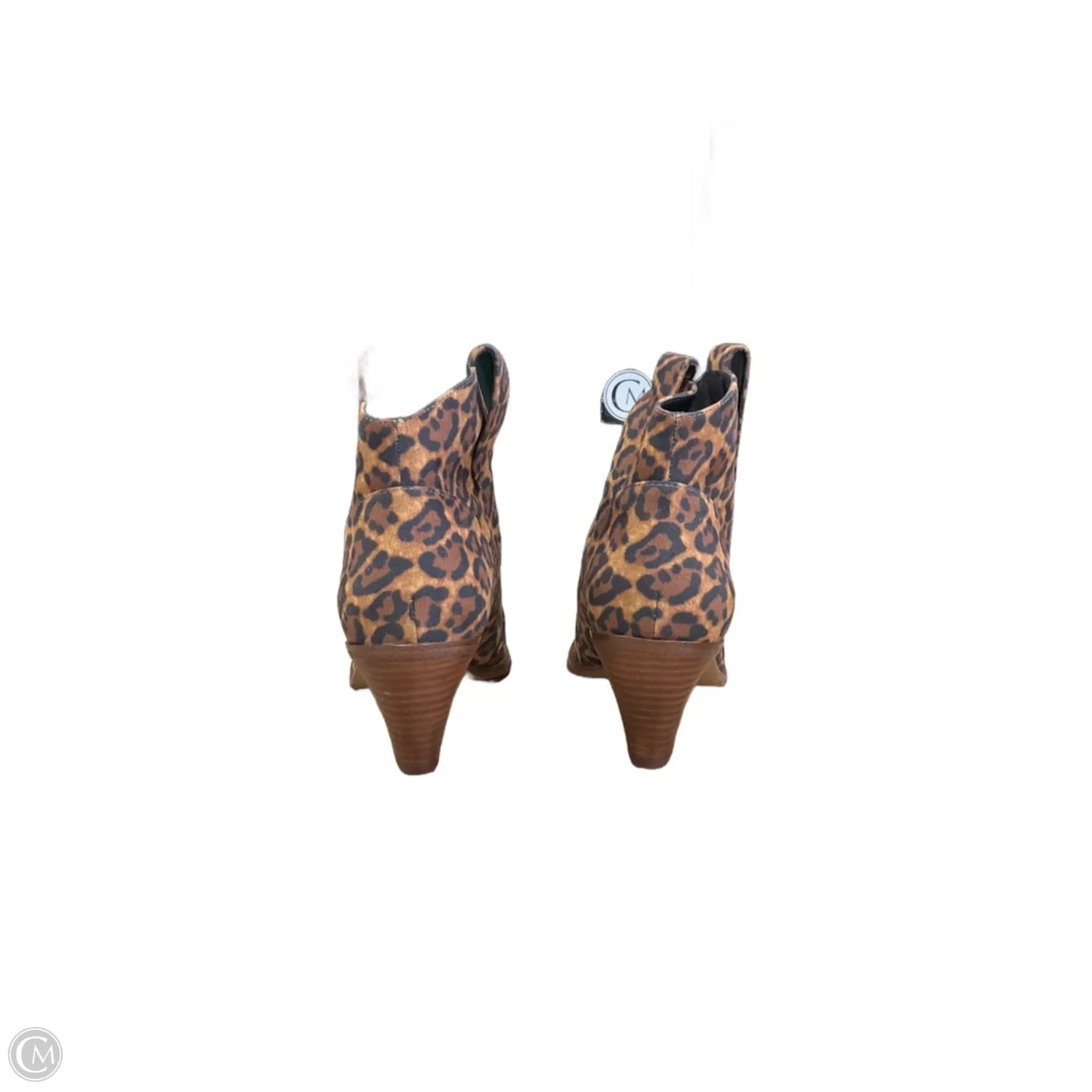 Boots Ankle Heels By Jessica Simpson In Animal Print, Size: 9.5