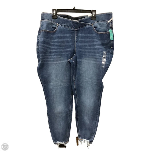 Jeans Straight By Maurices In Blue Denim, Size: 20