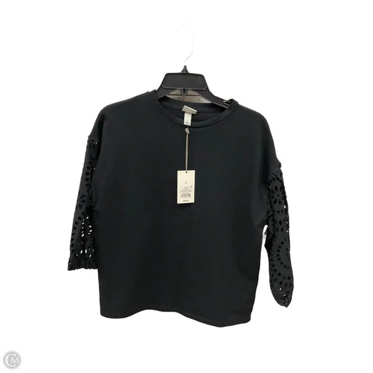 Top 3/4 Sleeve By A New Day In Black, Size: S