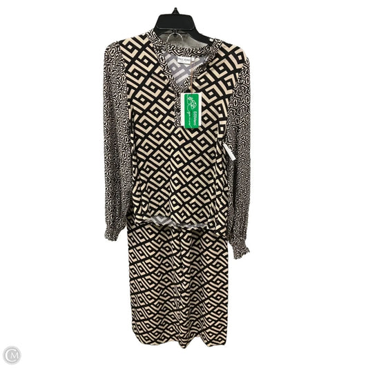 Pants Set 2pc By Clothes Mentor In Black & Tan, Size: S