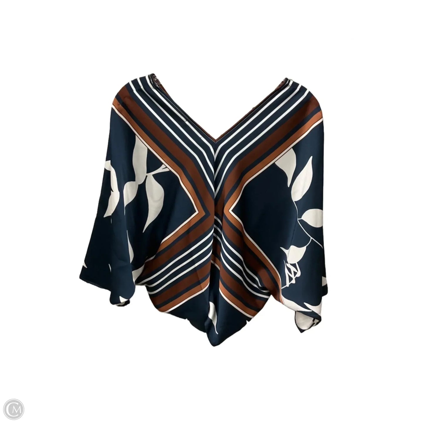 Top Short Sleeve By Nine West In Multi-colored, Size: Xs