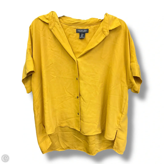 Blouse Short Sleeve By Rachel Zoe In Yellow, Size: M